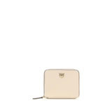 PINKO Beige Calf Leather Bos Taurus Wallet - Elegant & Functional