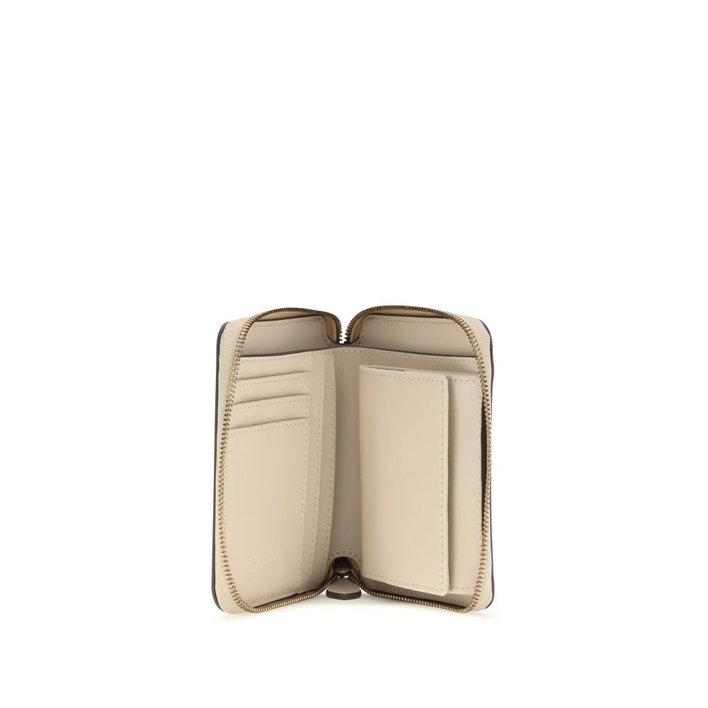 PINKO Beige Calf Leather Bos Taurus Wallet - Elegant & Functional