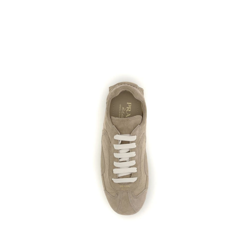 Prada Montecarlo Beige Lamb Ovis Aries Athletic Sneakers