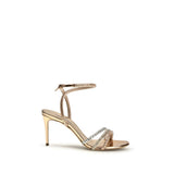 Sandales à Talons Stiletto Casadei Julia Andromeda en Cuir Doré