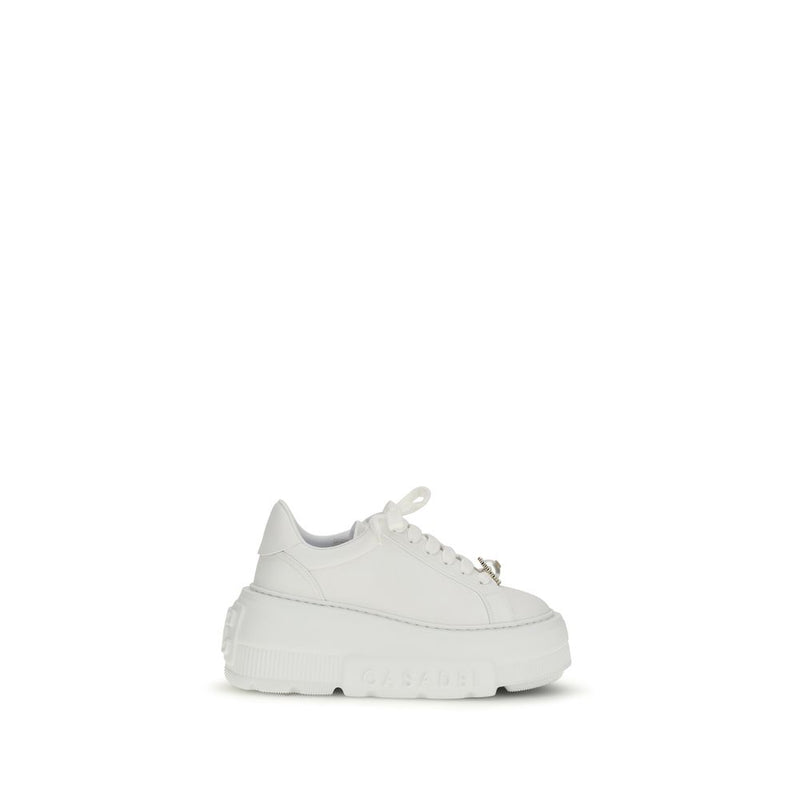 Casadei Nexus White Rubber Platform Sneakers for Women