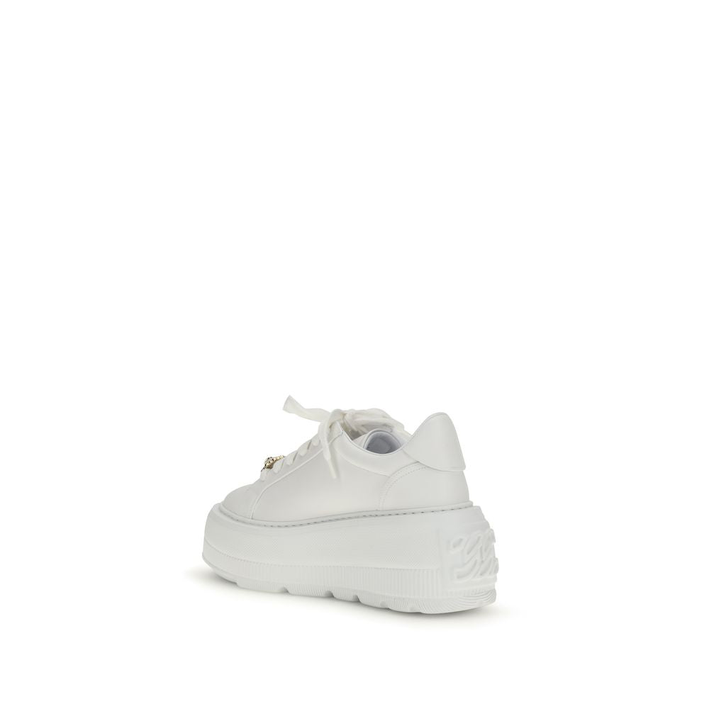 Casadei Nexus White Rubber Platform Sneakers for Women