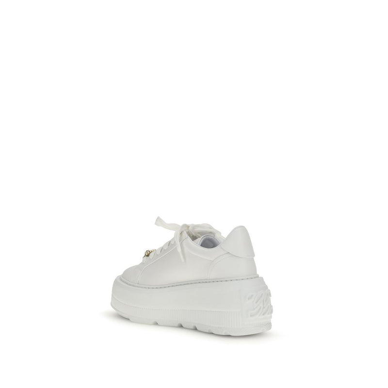 Casadei Nexus White Rubber Platform Sneakers for Women