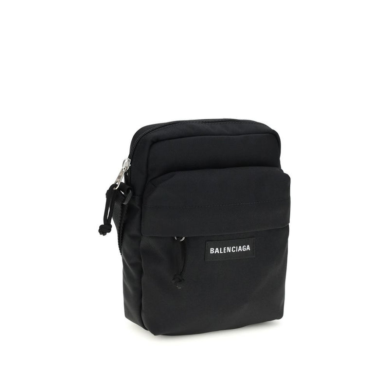 Sac bandoulière Balenciaga en polyamide noir