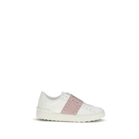 Valentino Garavani White Calf Leather Bos Taurus Sneakers