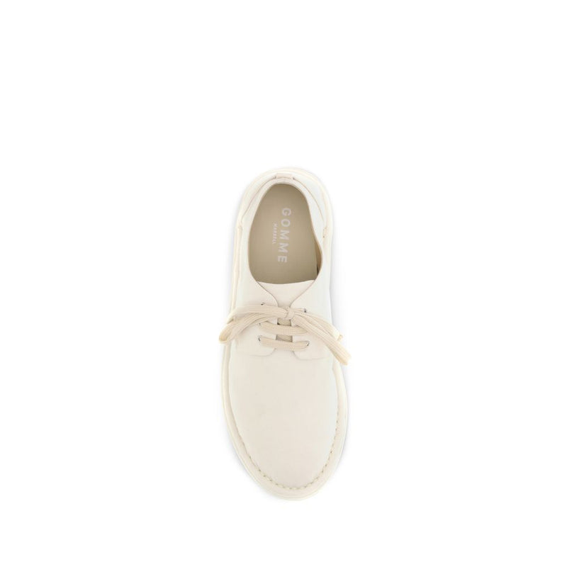 Marsell Sancrispa White Cotton Derby Lace-Ups