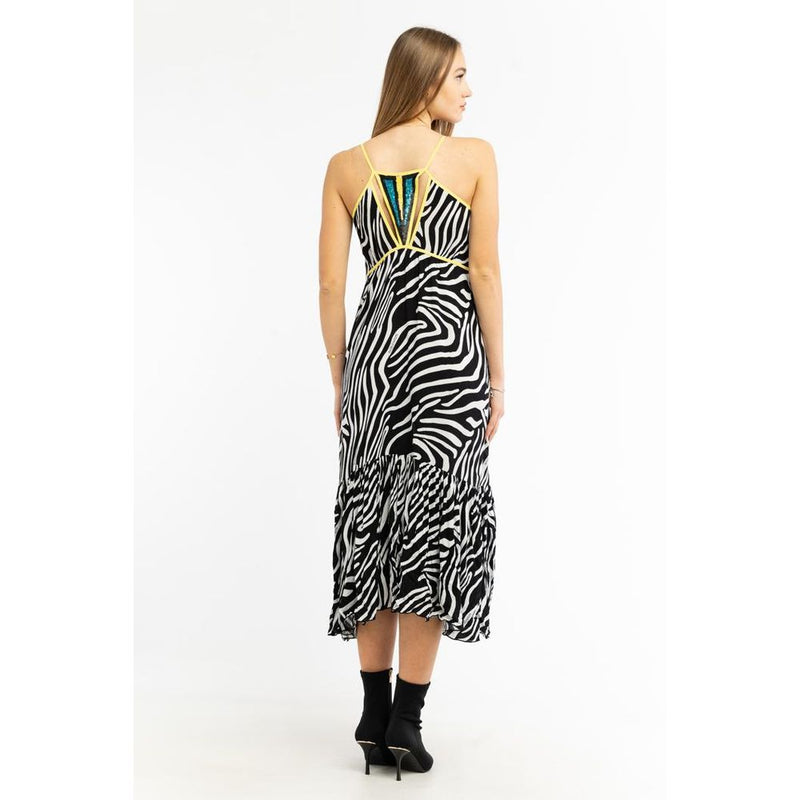 Patrizia Pepe Black Viscose Casual Dress - Elegant & Versatile