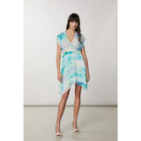 Patrizia Pepe Aquatic Camu Turquoise Casual Dress