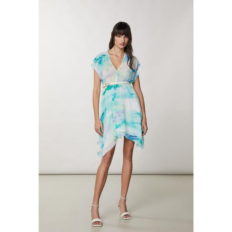 Patrizia Pepe Aquatic Camu Turquoise Dress - Casual Elegance