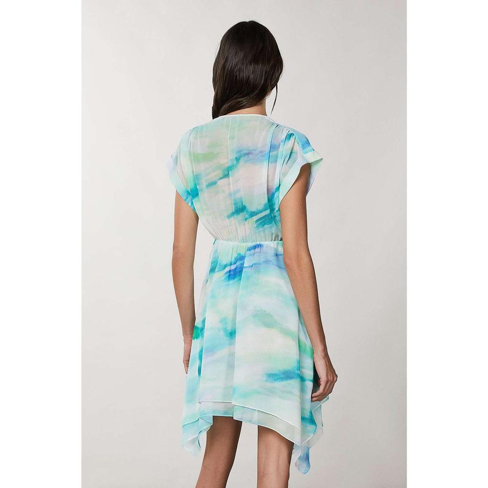 Patrizia Pepe Aquatic Camu Turquoise Casual Dress