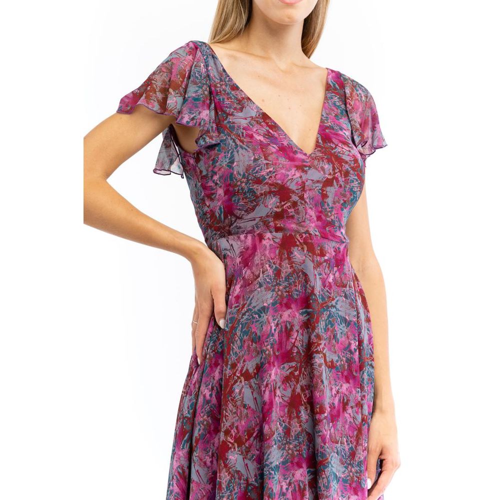 Patrizia Pepe Purple Kaledoscopia Casual Dress