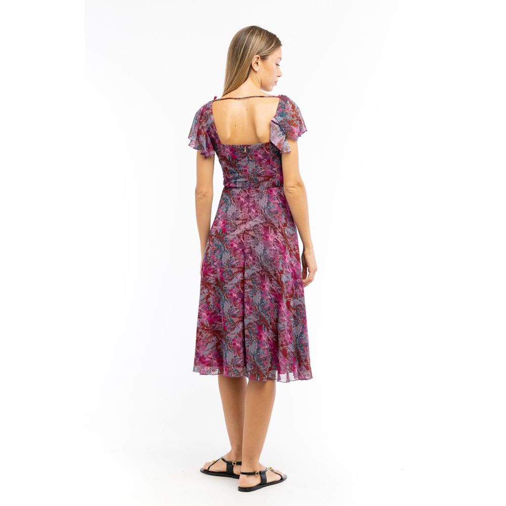 Patrizia Pepe Purple Kaledoscopia Casual Dress