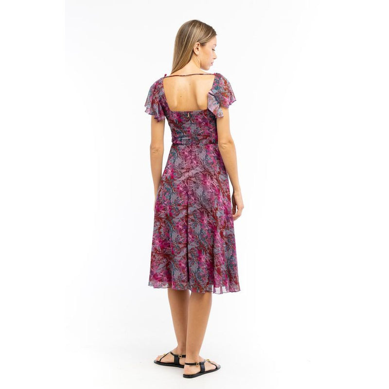 Patrizia Pepe Purple Kaledoscopia Casual Dress