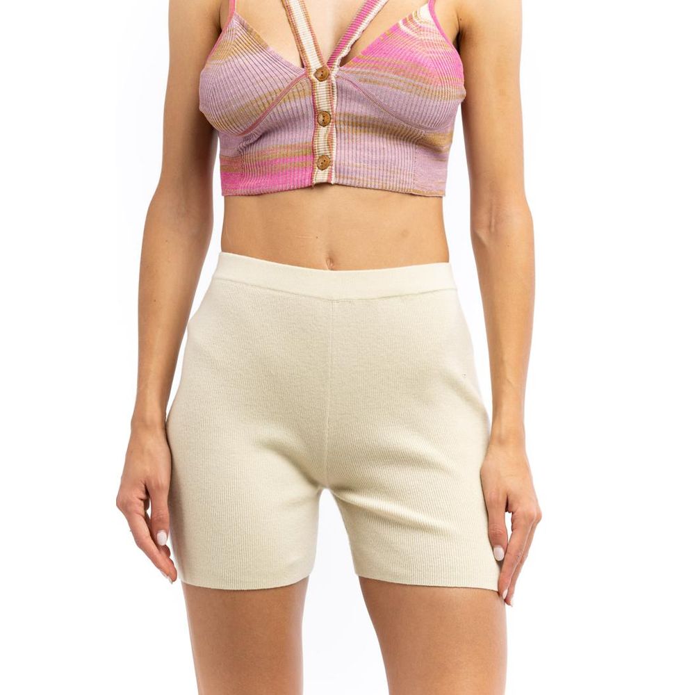 Patrizia Pepe Beige Nylon Shorts - Élégance et Confort