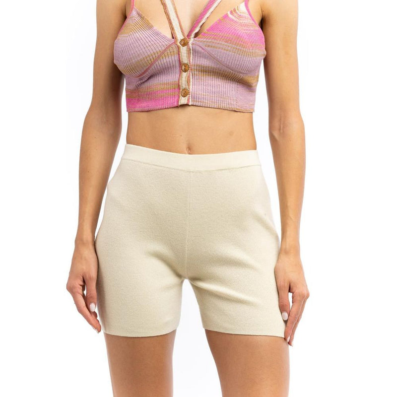 Patrizia Pepe Beige Nylon Shorts - Élégance et Confort