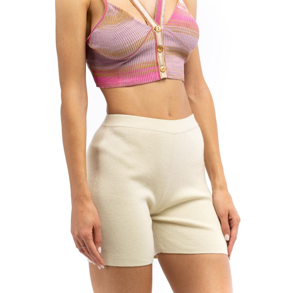 Patrizia Pepe Beige Nylon Shorts - Élégance et Confort
