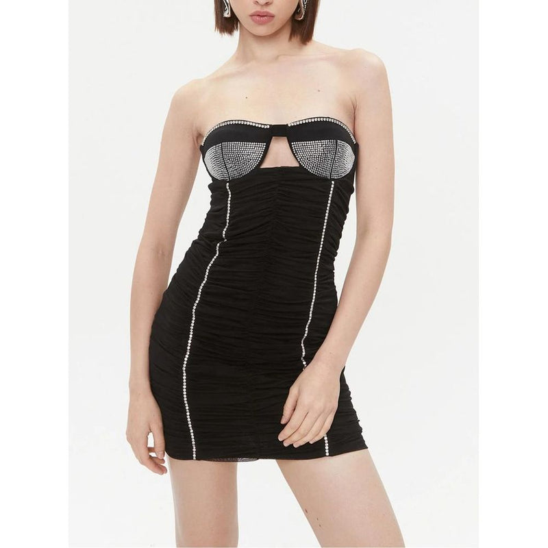 Patrizia Pepe Black Nylon Casual Dress - Chic and Comfortable