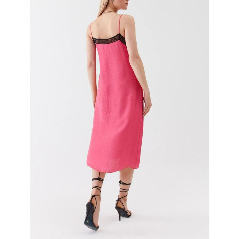 Patrizia Pepe Fuchsia Viscose Casual Dress - Chic Midi Style