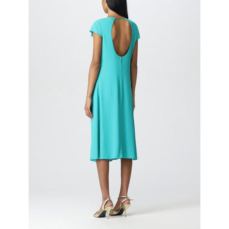 Patrizia Pepe Illusion Green Viscose Casual Dress