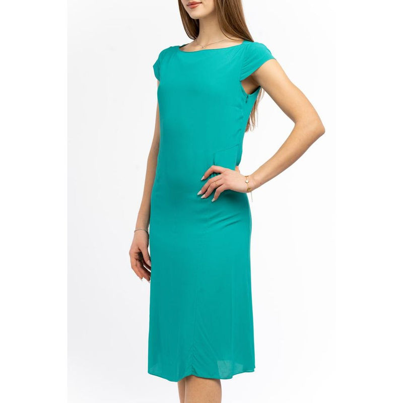 Patrizia Pepe Illusion Green Viscose Casual Dress