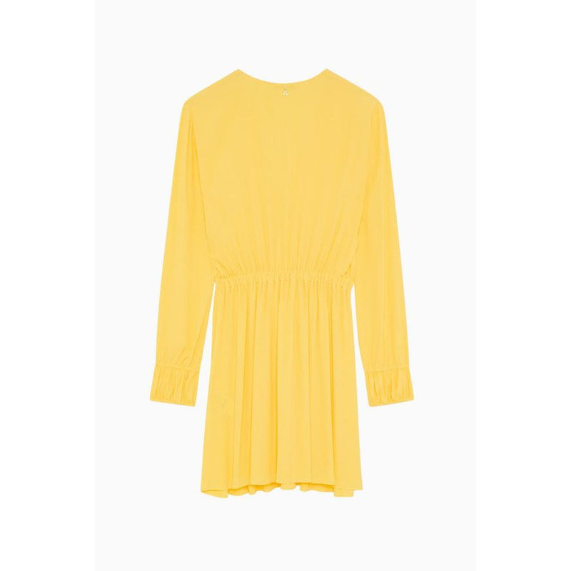 Patrizia Pepe Yellow Viscose Casual Dress for Women
