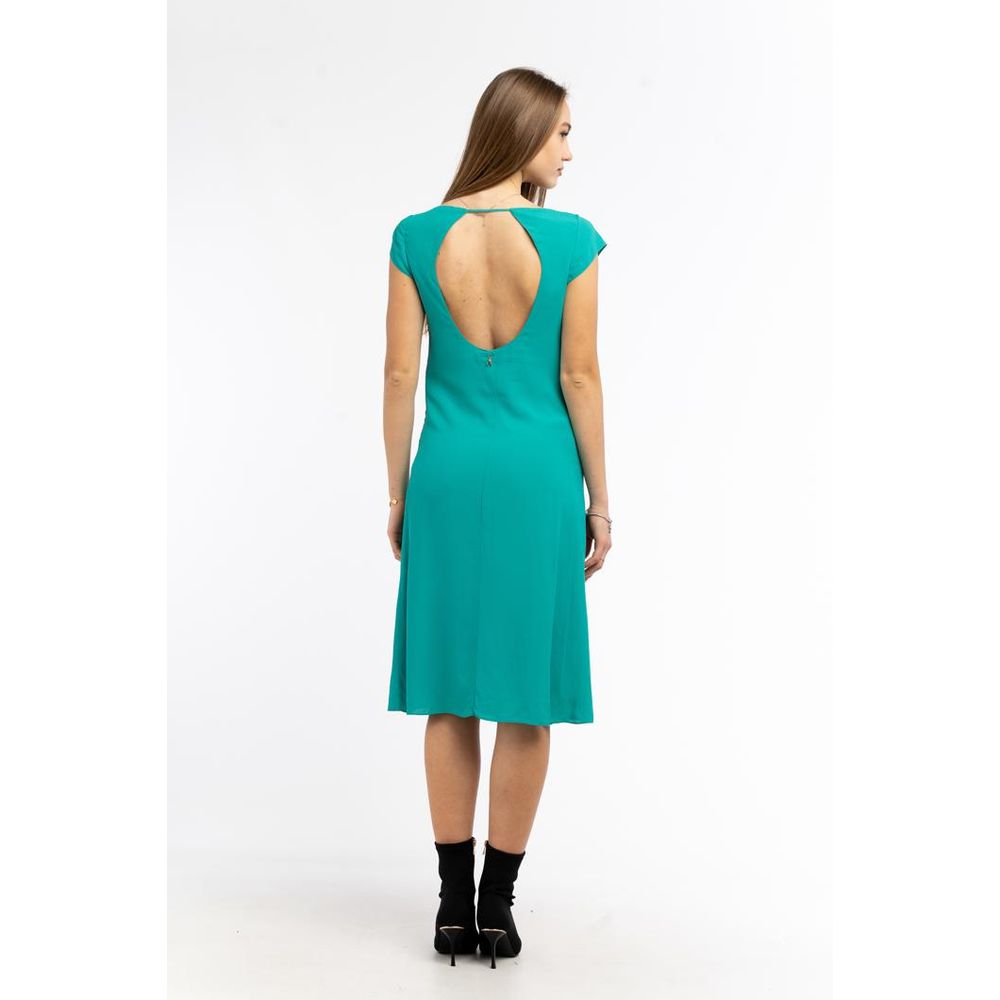Patrizia Pepe Illusion Green Viscose Casual Dress