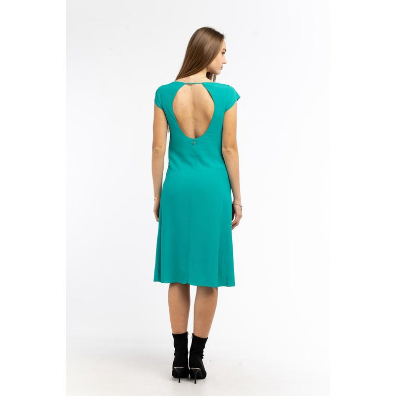 Patrizia Pepe Illusion Green Viscose Casual Dress