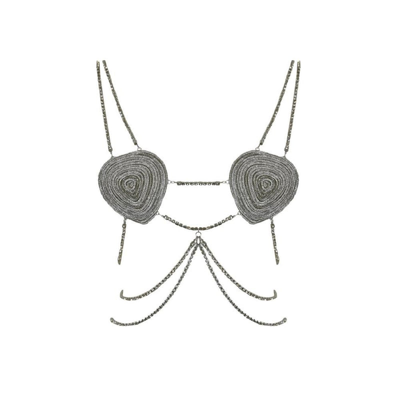Patrizia Pepe White Copper Bra - Élégance et Éclat