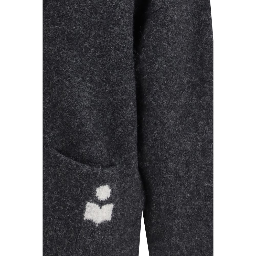 Isabel Marant Étoile Gray Alpaca Vicugna Pacos Cardigan