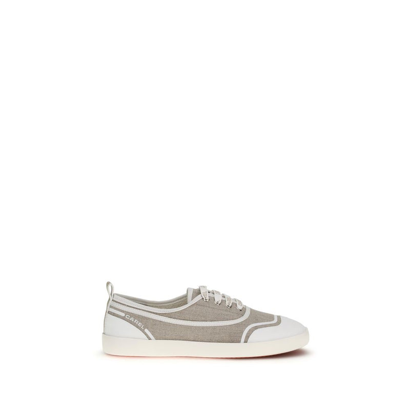 Carel Paris Beige Cotton Low Top Sneakers for Women