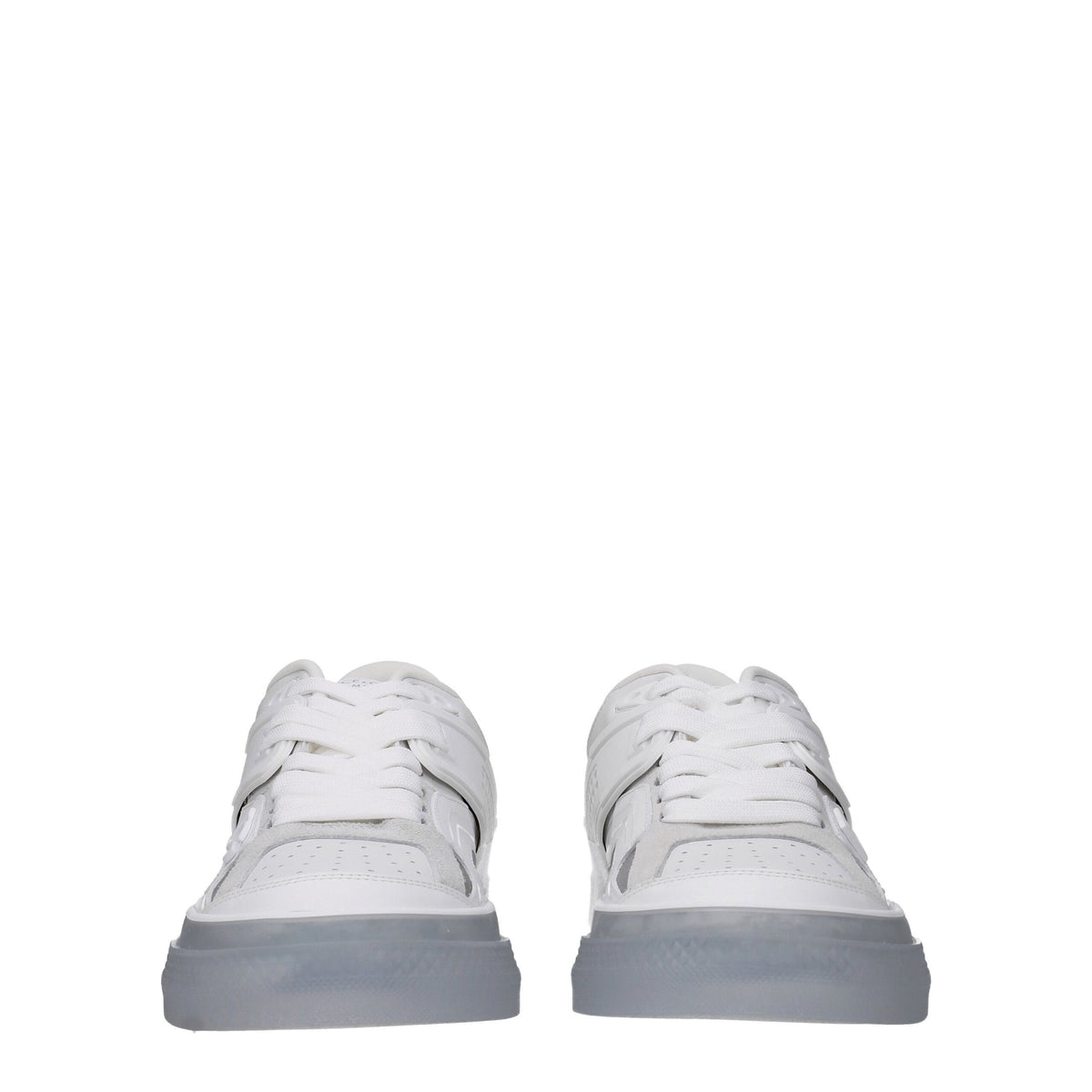 Dolce & Gabbana White Leather Low Top Sneakers for Men