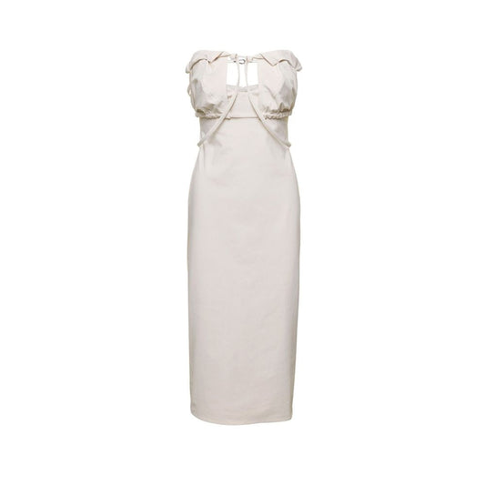 Jacquemus White Cotton Casual Dress