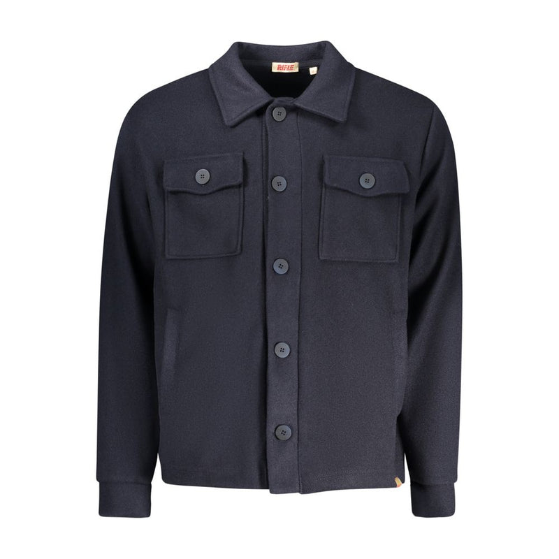 Rifle Blue Cotton Men Shirt - Stylish and Durable