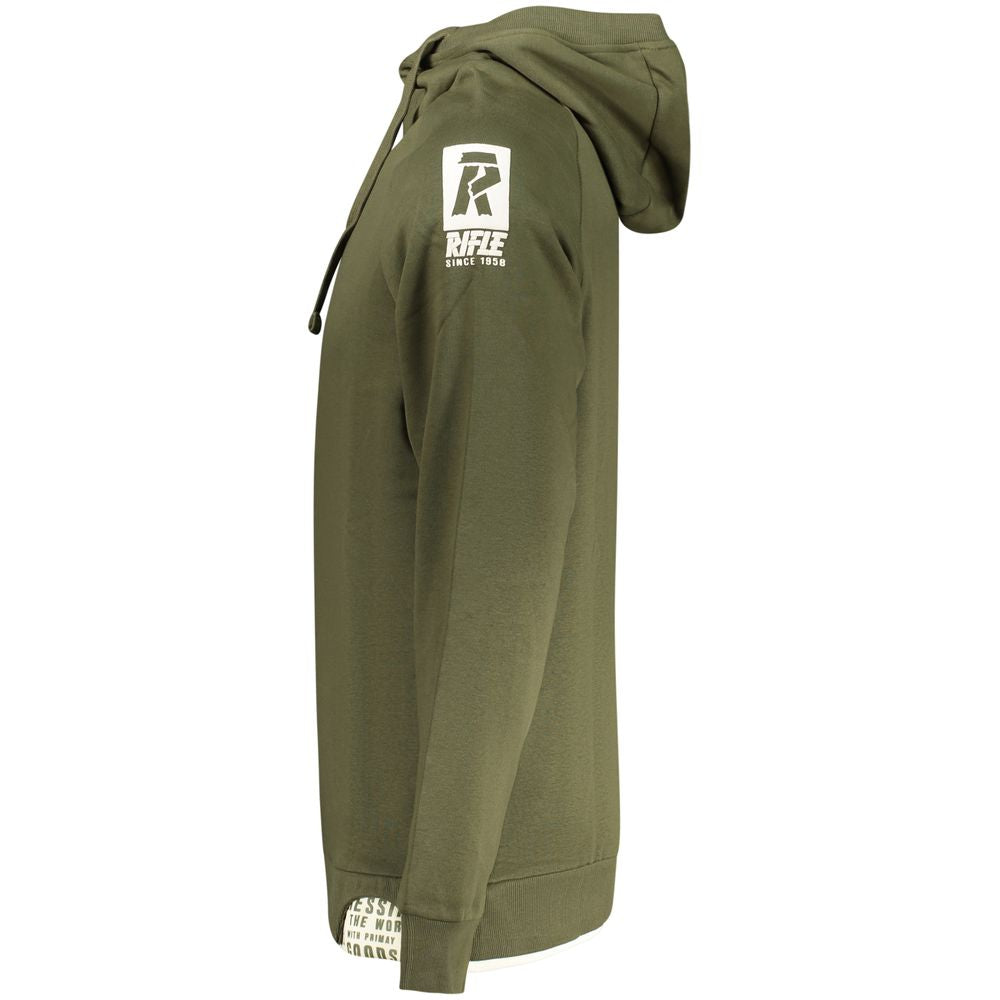 Sweat-shirt homme Rifle Verde en coton