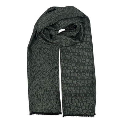 Borbonese Green Wool Unisex Scarf