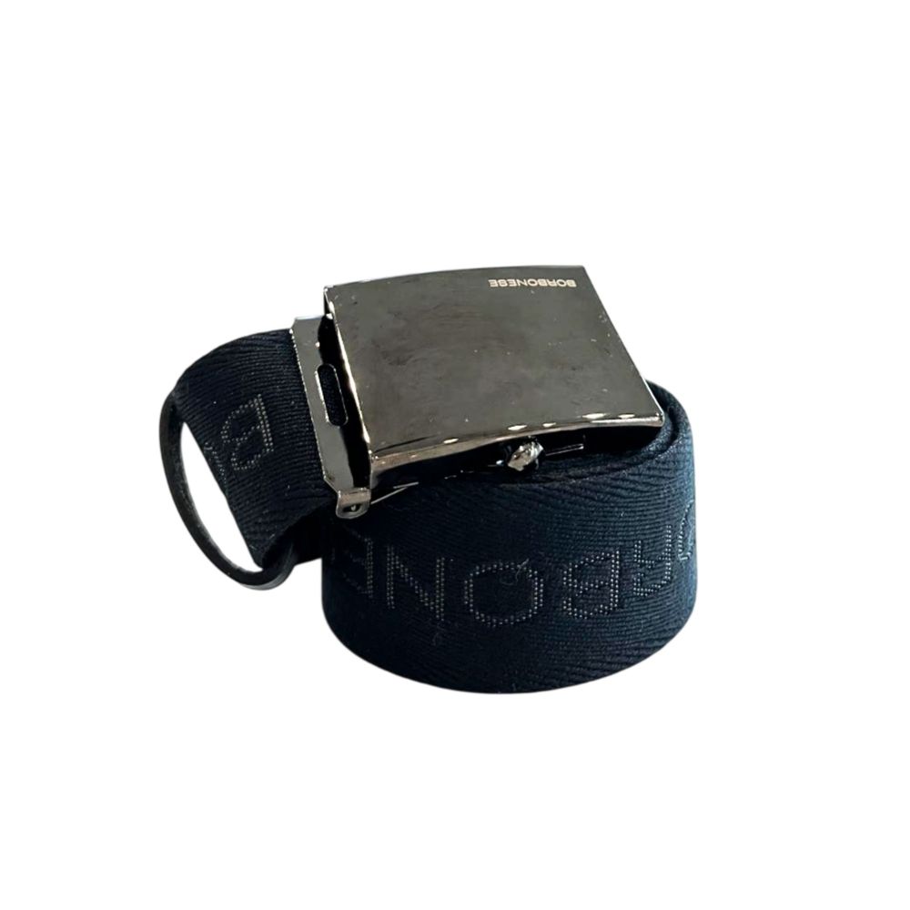 Ceinture en Polyester Noire pour Homme Borbonese