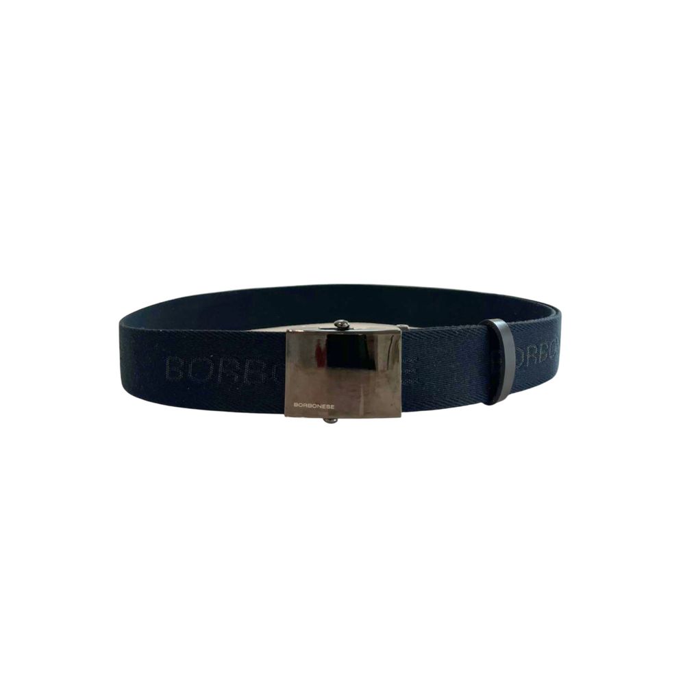 Ceinture en Polyester Noire pour Homme Borbonese