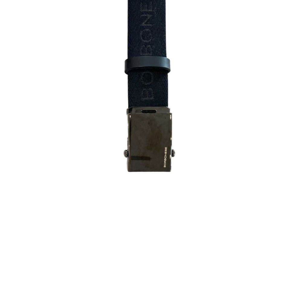 Ceinture en Polyester Noire pour Homme Borbonese
