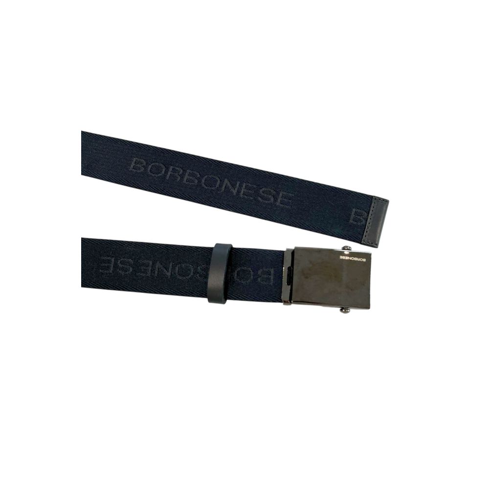 Ceinture en Polyester Noire pour Homme Borbonese