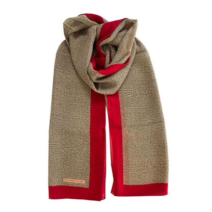 Borbonese Red Silk Women Scarf