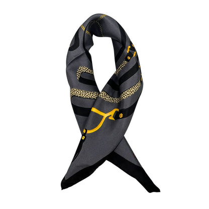 Borbonese Black Silk Women Scarf