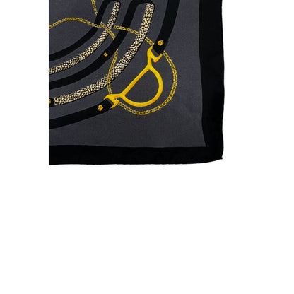 Borbonese Black Silk Women Scarf