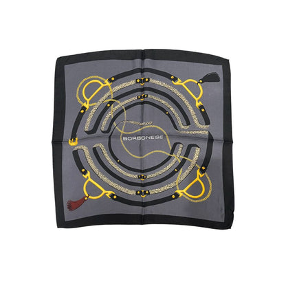 Borbonese Black Silk Women Scarf