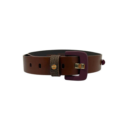 Borbonese Brown Genuine Leather Women Belt
