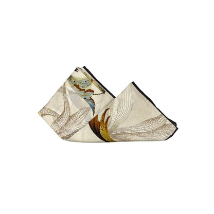 Borbonese Beige Silk Scarf
