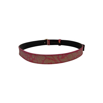 Borbonese Red Genuine Leather Women Belt