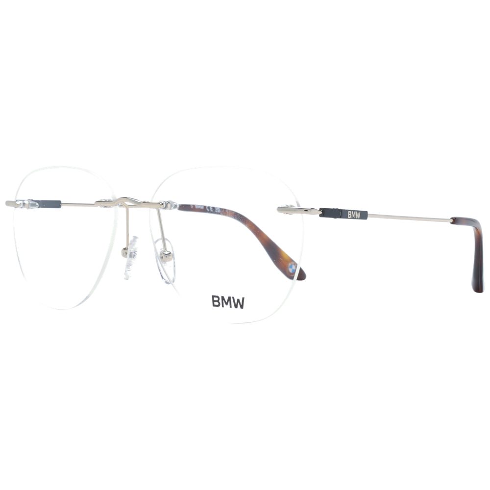 BMW Gold Titanium Glasses (Frames) - Stylish Rimless Design