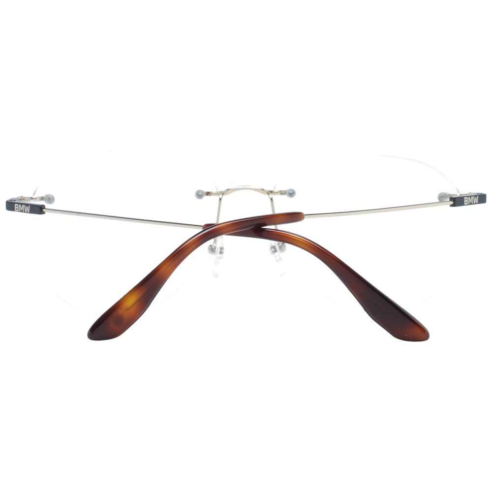 BMW Gold Titanium Glasses (Frames) - Stylish Rimless Design