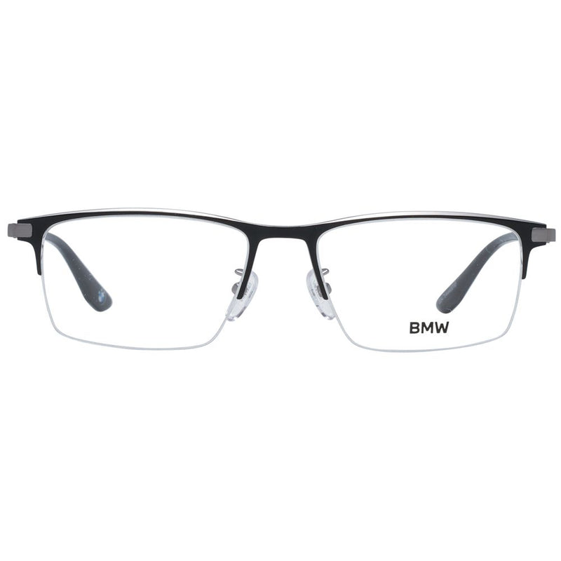 BMW Black Titanium Glasses (Frames) - Stylish Half-Rim Design