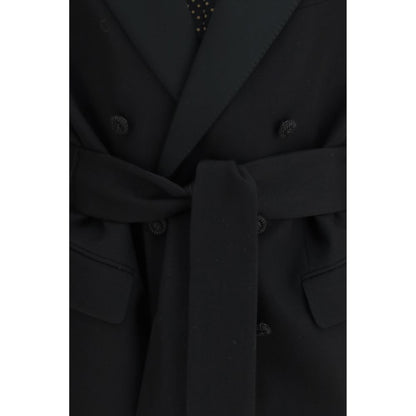 Valentino Black Fleece Wool Blazer